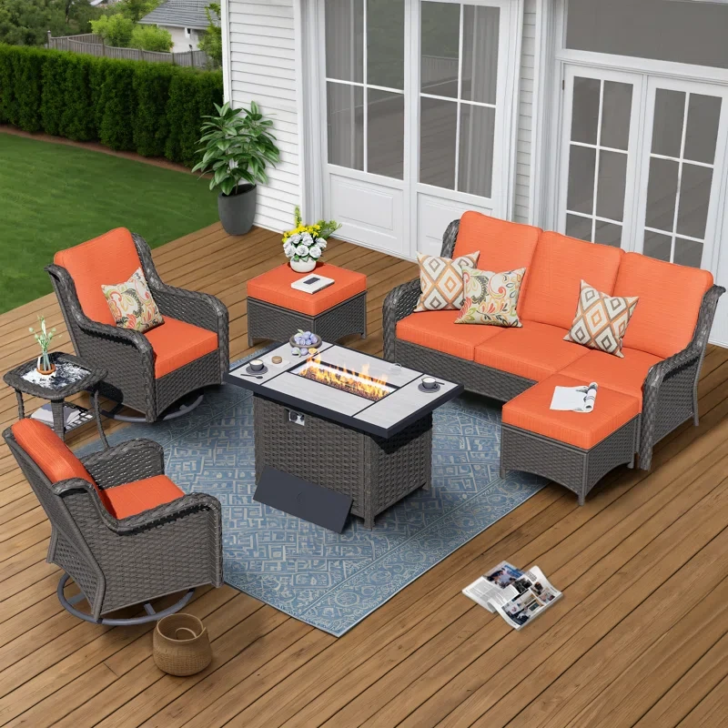 Tommy 5 - Person Outdoor Seating Group with Cushions