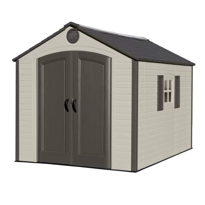 8 Ft. x 10 Ft. High-Density Polyethylene (Plastic) Steel Reinforced Outdoor Storage Shed