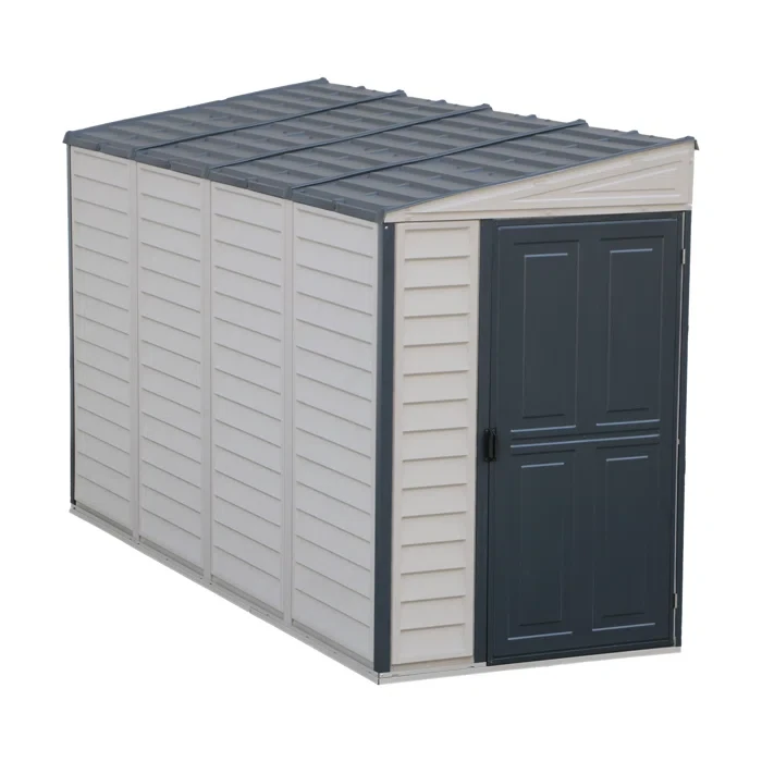 4 ft. W x 10 ft. D Plastic Storage Shed