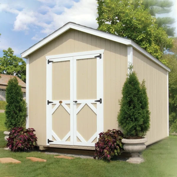 12 x 24 Classic Gable Outdoor Wood Storage Shed With Floor