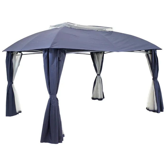 106.5" H x 116.5" W x 156" D Maximilian 13 Ft. W x 10 Ft. D Steel Patio Gazebo