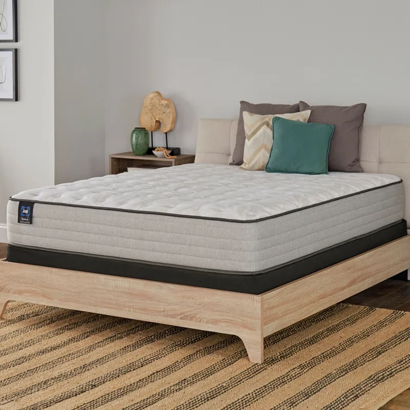 Sealy Posturepedic Mill Street 12" Medium Tight Top Innerspring Queen Size Mattress and Box Spring Set