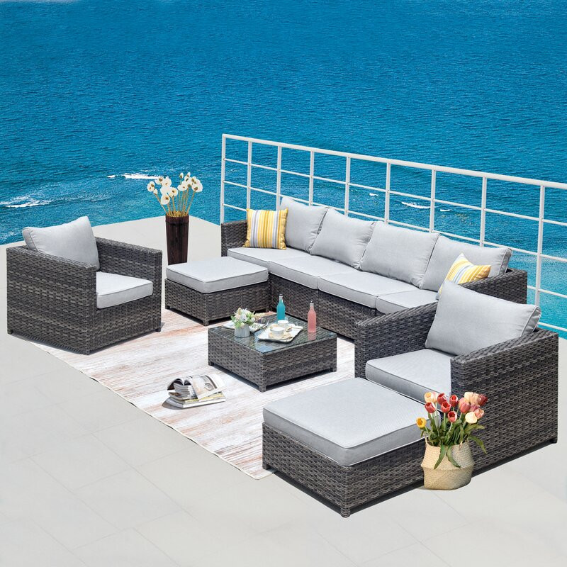 8 - Person Outdoor Seating Group with Cushions