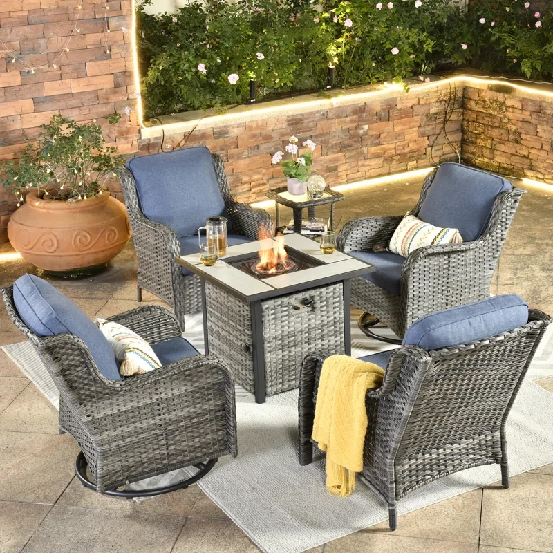 Tommy 6 Piece Multiple Chairs Seating Group