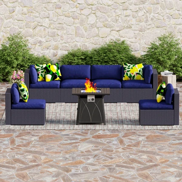 Alyah 6 - Person Outdoor Seating Group with Cushions