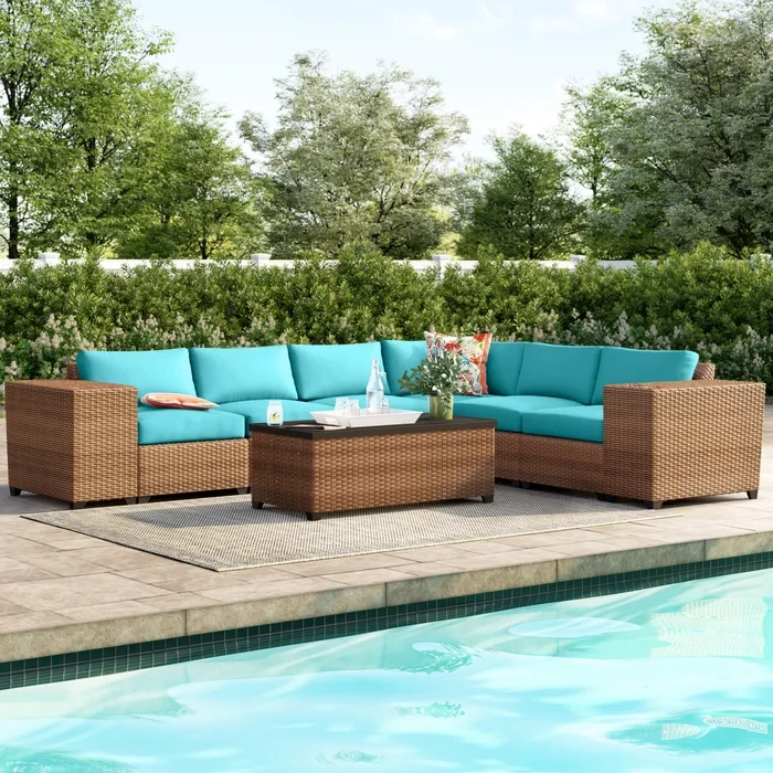 Ambroselli 5 - Person Outdoor Seating Group with Cushions