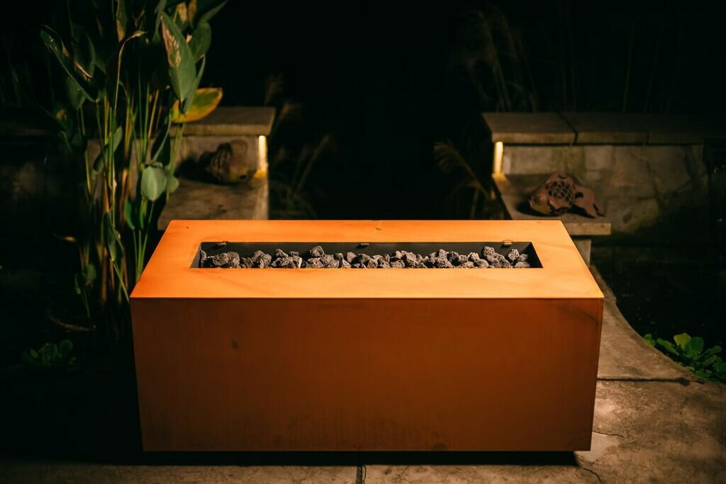 Linear Fire Pit  21" H x 48" W x 20" D