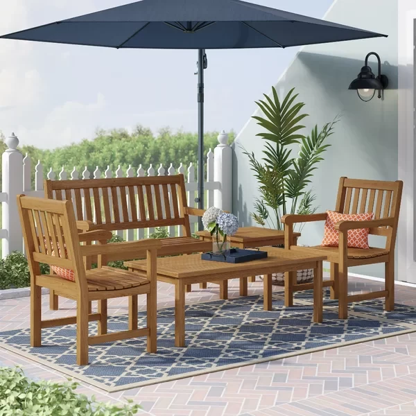 Anautica 4 - Person Outdoor Seating Group with Cushions