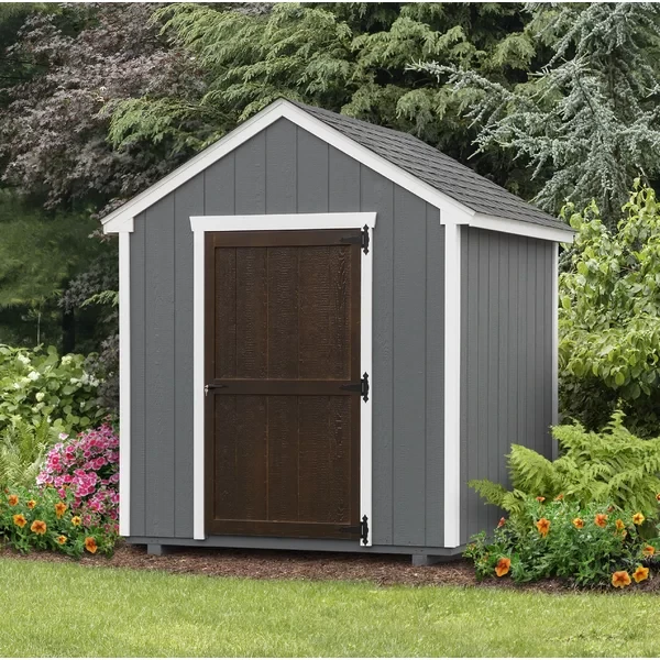 Edgemont 7 ft. W x 7 ft. D Solid/Manufactured Wood Storage Shed Without Floor