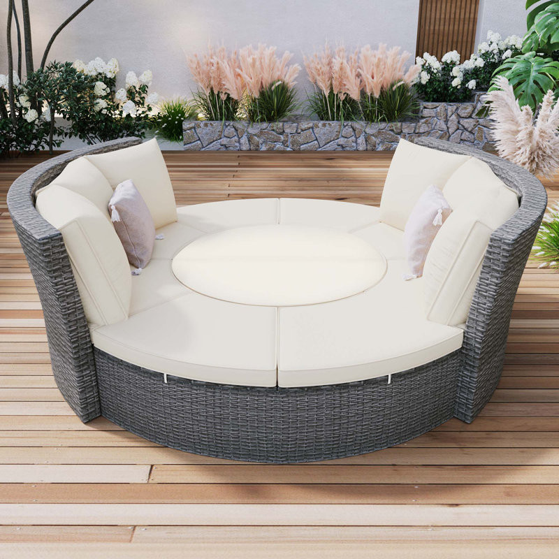 Ludowici 8 - Person Outdoor Seating Group with Cushions