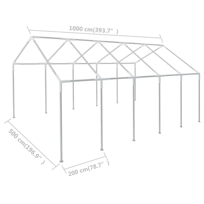 Steel Frame for Party Tent 32.8' x 16.4'