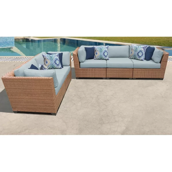 Ambroselli 5 - Person Outdoor Seating Group with Cushions