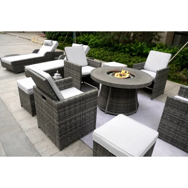 Areefa 10 - Person Outdoor Seating Group with Cushions