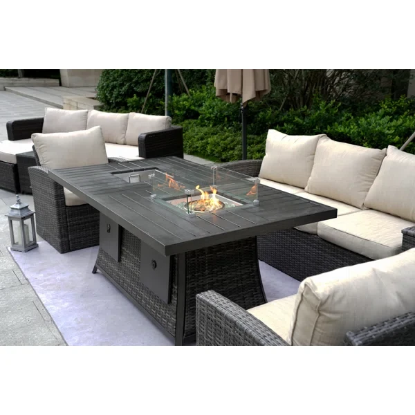 Aliaksey 11 - Person Outdoor Seating Group with Cushions