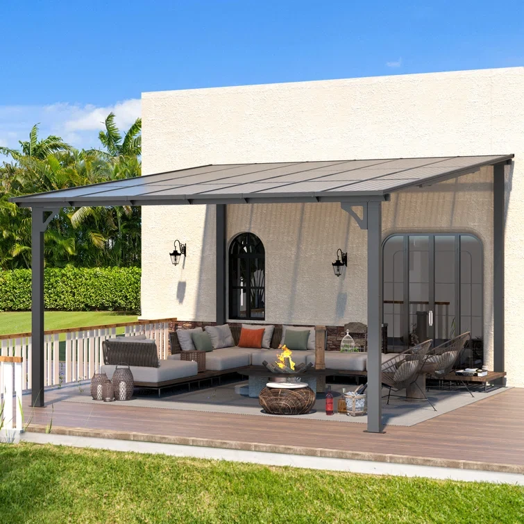 12 ft x 12 ft  Aluminum Pergola with Canopy