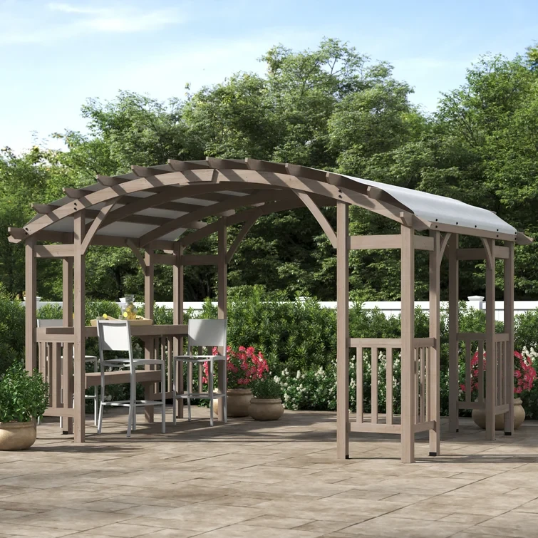 Bellucci 14 Ft. W x 10 Ft. D Pergola with Canopy