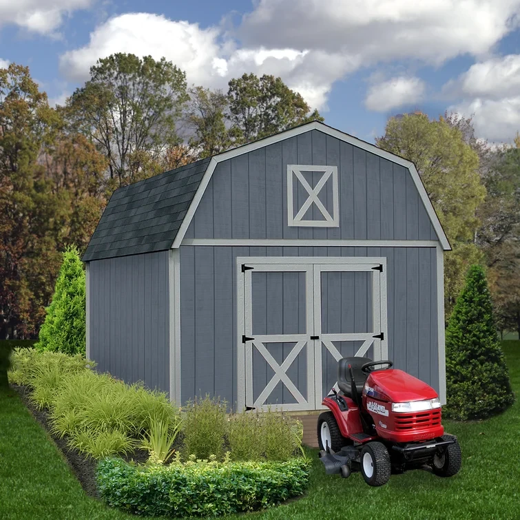 Denver 12 ft. W x 16 ft. D Solid Wood Storage Shed