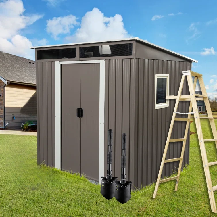 7 ft. W x 5 ft. D Lean-To Tool Shed