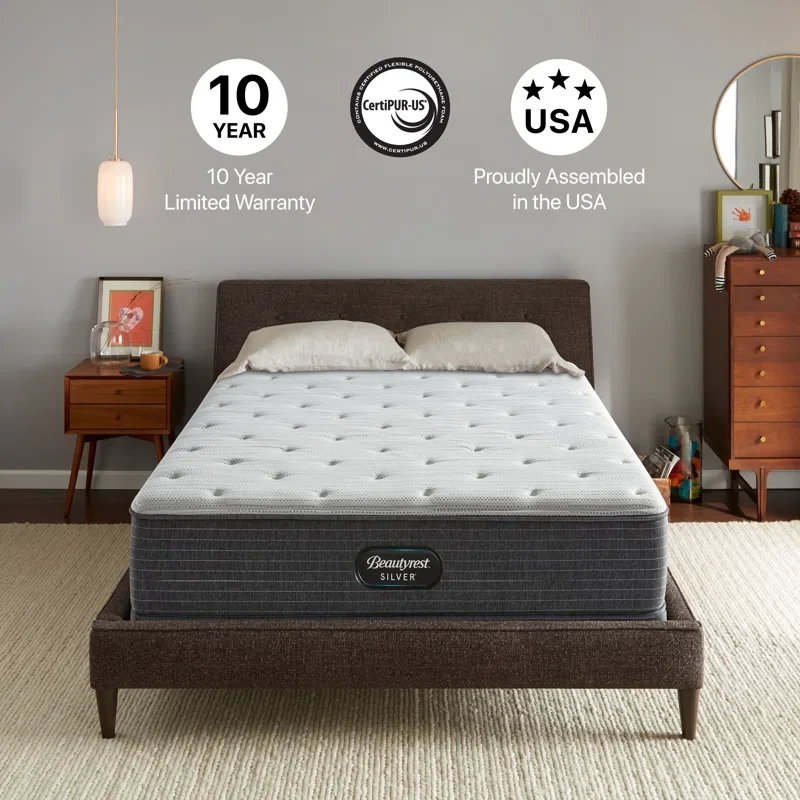 Beautyrest Silver BRS900-C Extra Firm 13.75" Hybrid King Size Mattress