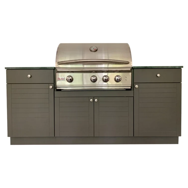 Marbella Outdoor Inc. 77'' W 5 Modular Outdoor Kitchen with - Burner Grill