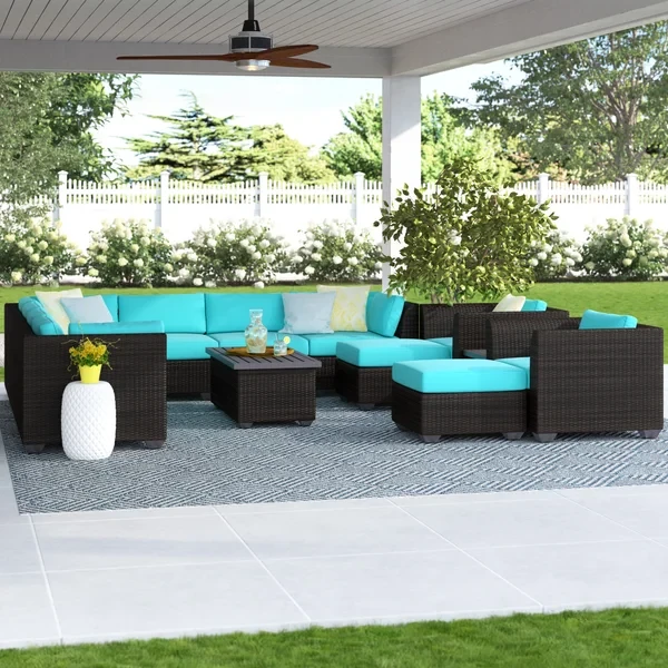 Anastase 9 - Person Outdoor Seating Group with Cushions