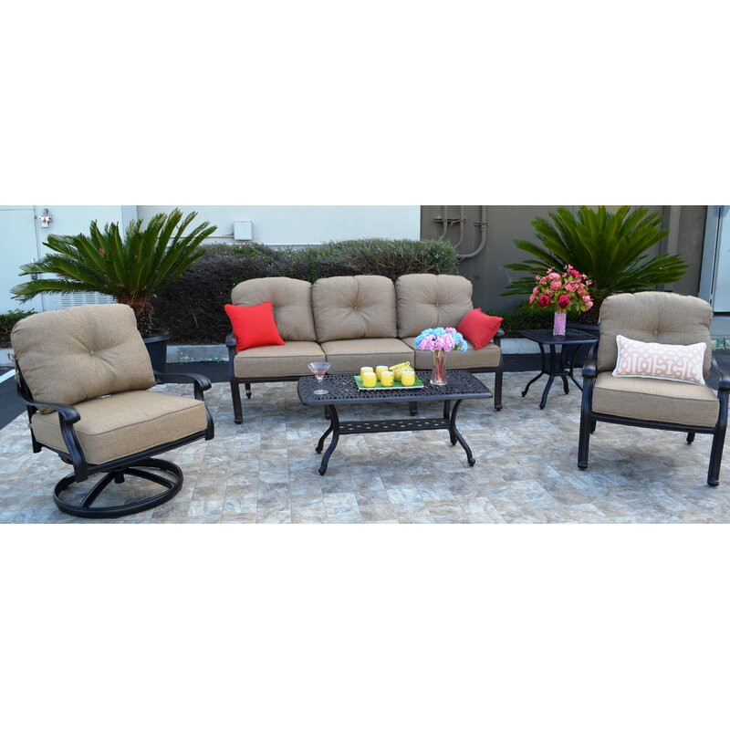 Allene 5 - Person Outdoor Seating Group with Cushions