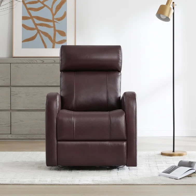 Arrianna-Fiona Genuine Leather Swivel Power Recliner (Set of 2)