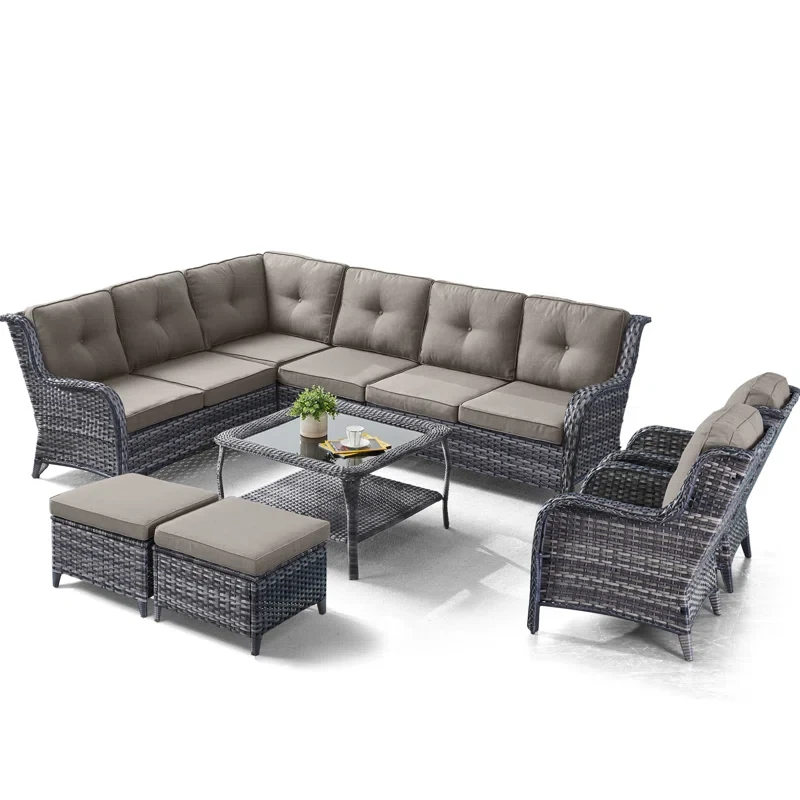 Starcena 8 - Person Outdoor Seating Group with Cushions