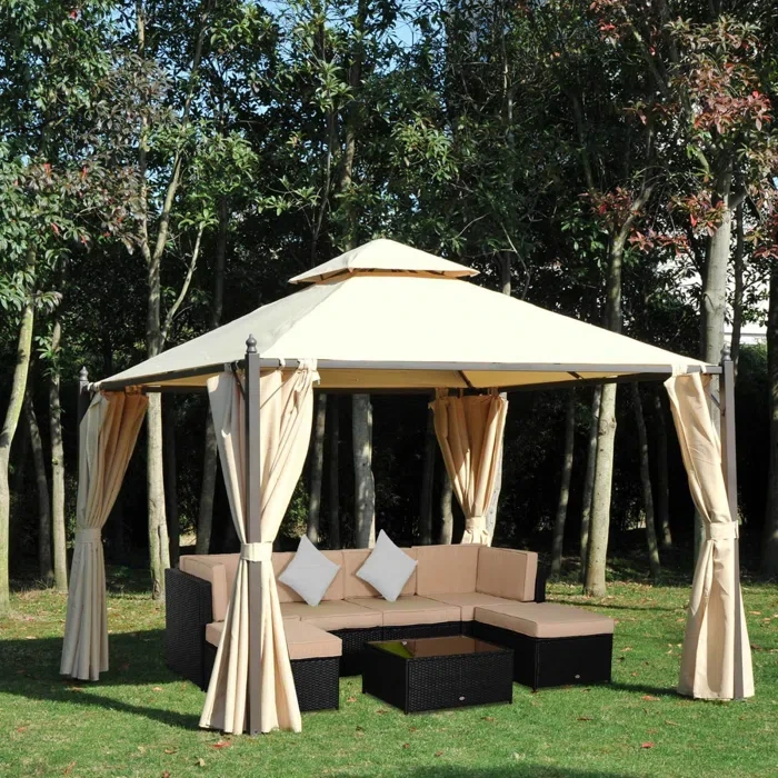 Sihan Sihan 10 Ft. W x 10 Ft. D Steel Party Tent Gazebo