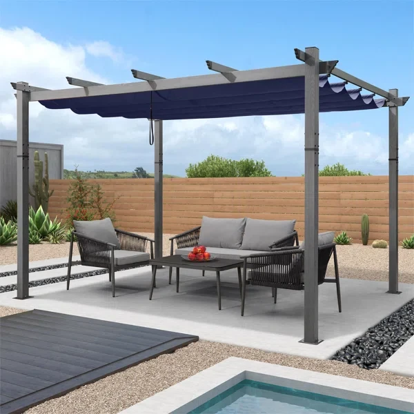 13' x 10'  Aluminum Pergola with Canopy