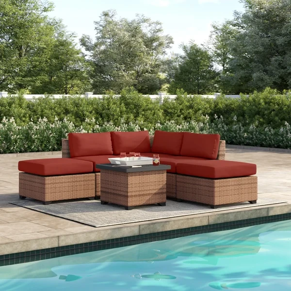 Ambroselli 2 - Person Outdoor Seating Group with Cushions