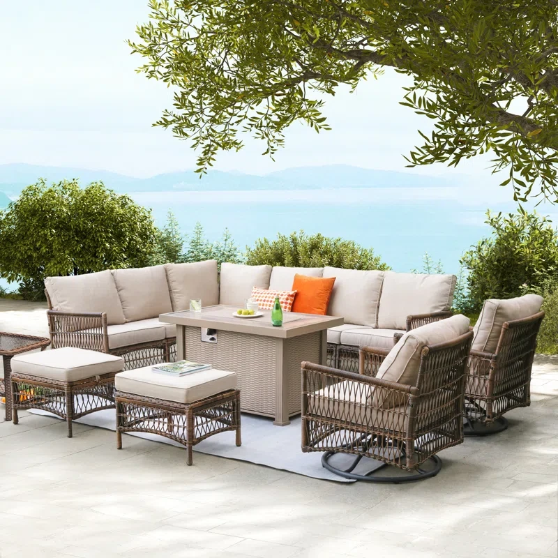 Evart 10 - Person Outdoor Seating Group with Cushions