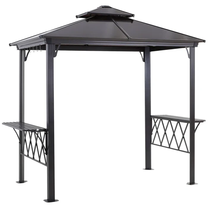 9 Ft. W x 5 FT. D Aluminum Grill Gazebo Gazebo