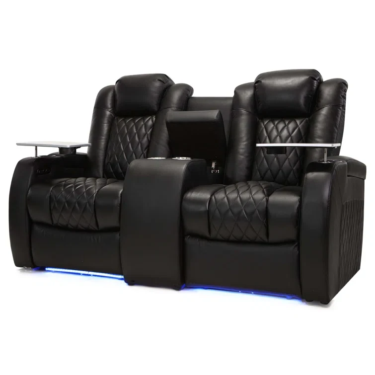 Tansey Leather Home Theater Seating (Set of 3)