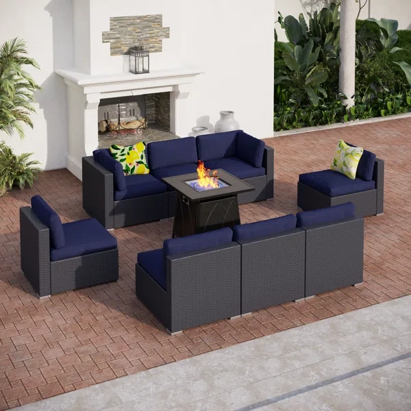 Alyah 8 - Person Outdoor Seating Group with Cushions