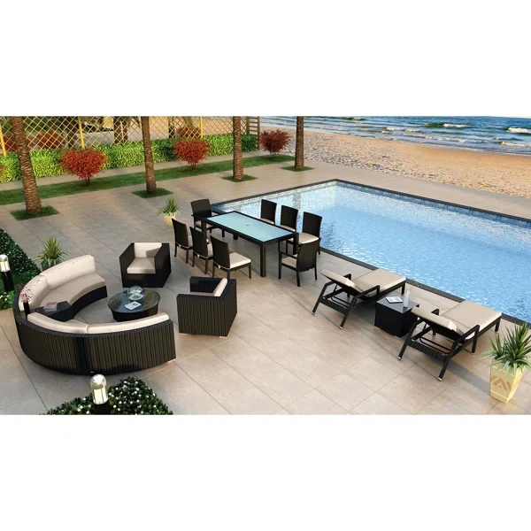 Kaneb 16 - Person Outdoor Seating Group with Cushions