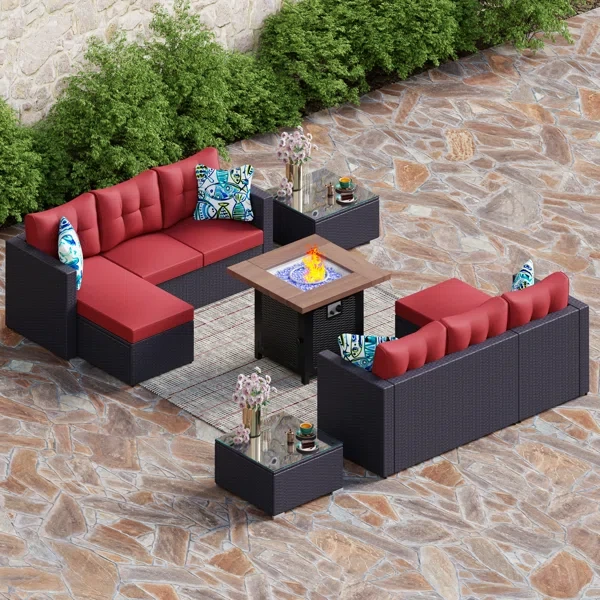 Alyah 6 - Person Outdoor Seating Group with Cushions