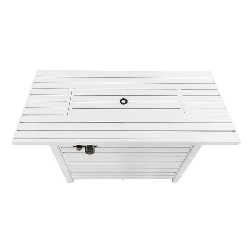 Iwan 25.08'' H x 20.08'' W Stainless Steel Outdoor Fire Pit Table with Lid