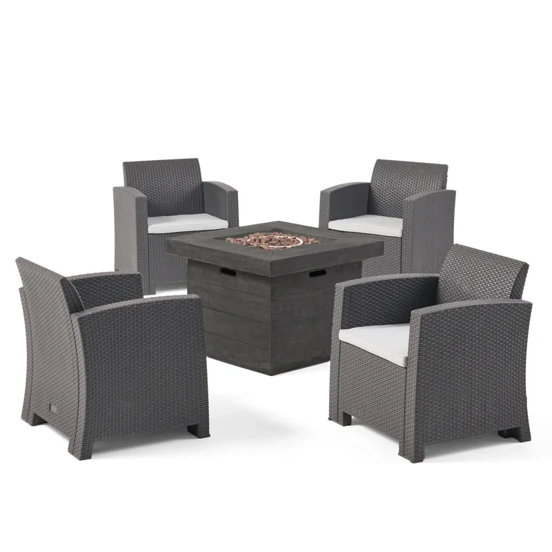 Egne 4 - Person Outdoor Seating Group with Cushions