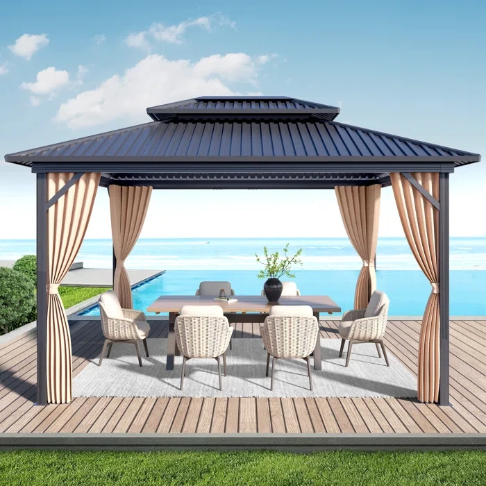 12 Ft. W x 10 Ft. D Aluminum Patio Gazebo