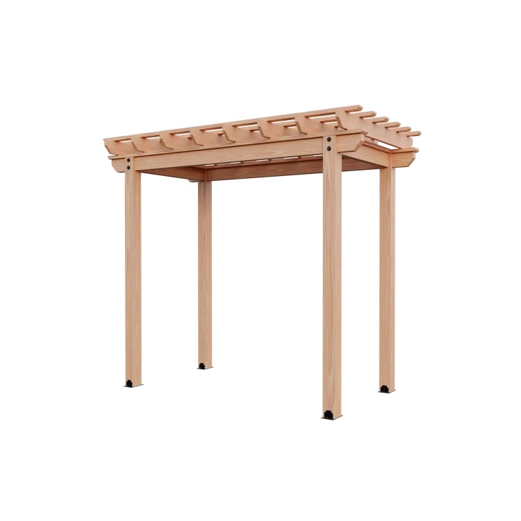 6 Ft. W x 10Ft. D Solid Wood Pergola