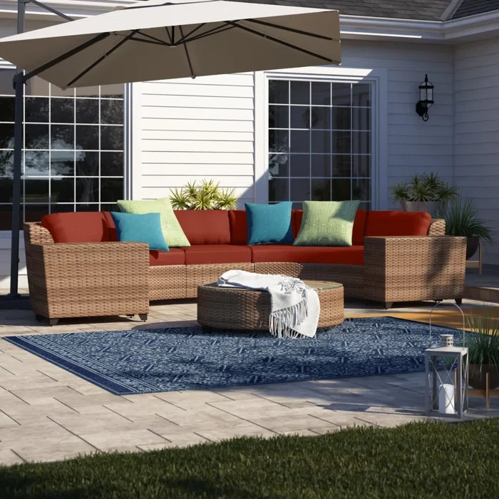 Ambroselli 10 - Person Outdoor Seating Group with Cushions