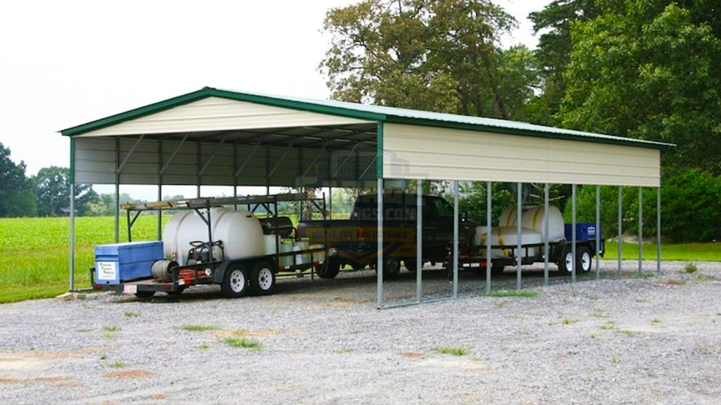 Metal Garage 24'x41' Vertical Roof Carport