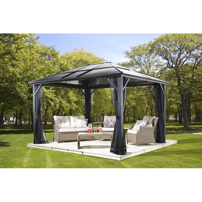 Meridien 10 Ft. W x 10 Ft. D Aluminum Patio Gazebo