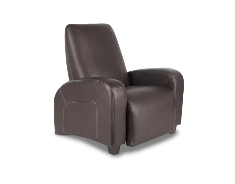 Signature Series Leather Home Theater Seat with Cup Holder Reclining Type:  Power