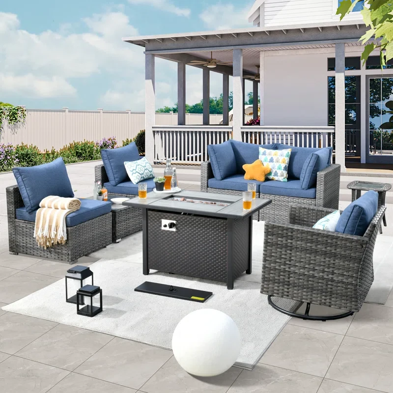 Aliva 5 - Person Outdoor Seating Group with Cushions