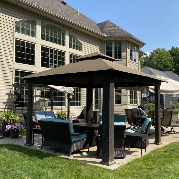 Eliteshade Aluminum Grill Gazebo 10 Ft. W x 13 Ft.