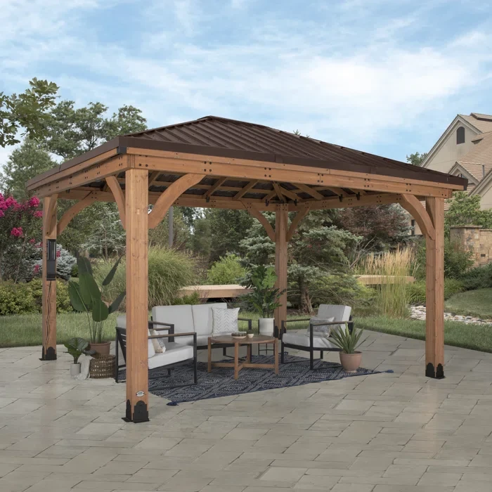 Backyard Discovery Barrington Gazebo 10'3" H x 12' W x 14' D