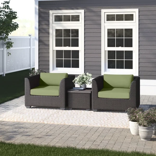 Anastase 2 - Person Outdoor Seating Group with Cushions