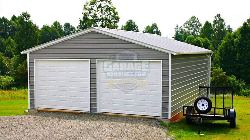 Metal Garage 24'x36' Double Car Garage